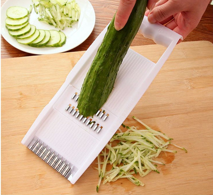 Multi-Function Vegetable Chopper with Stainless Steel Cutter and Storage