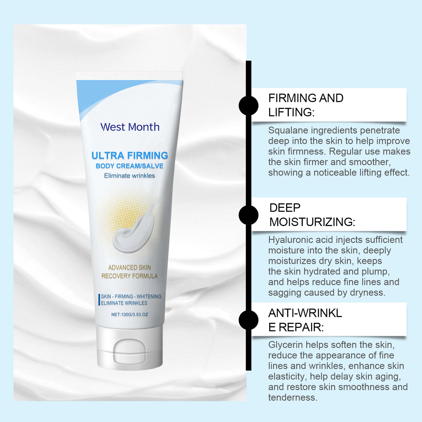 Firming Body Lotion with Vitamin E & Lemon Extract - Moisturizing Skin Care
