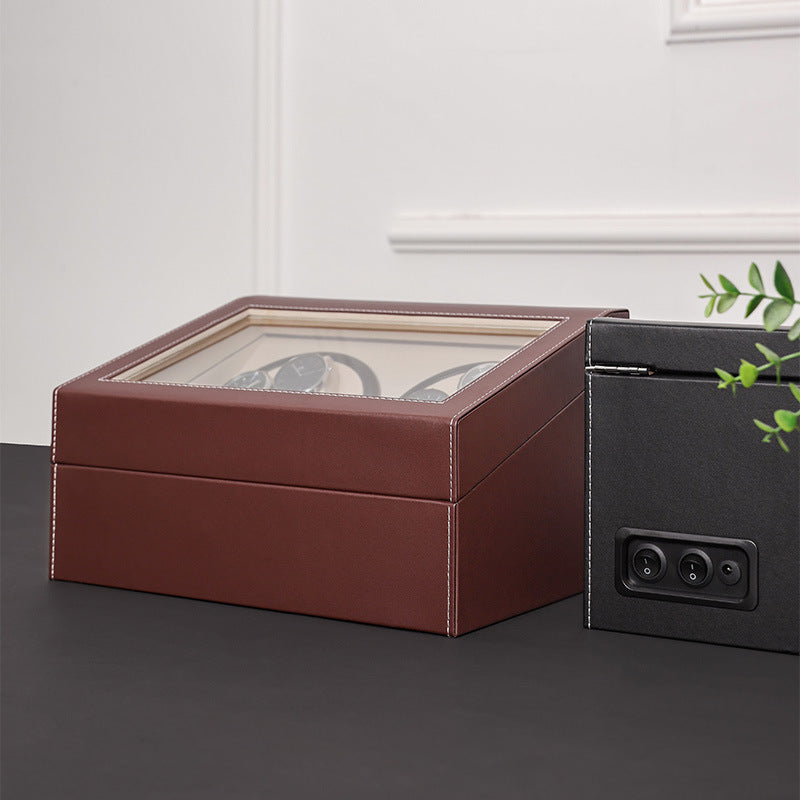 Electric Watch Winder Box Storage Cabinet for Automatic Watches