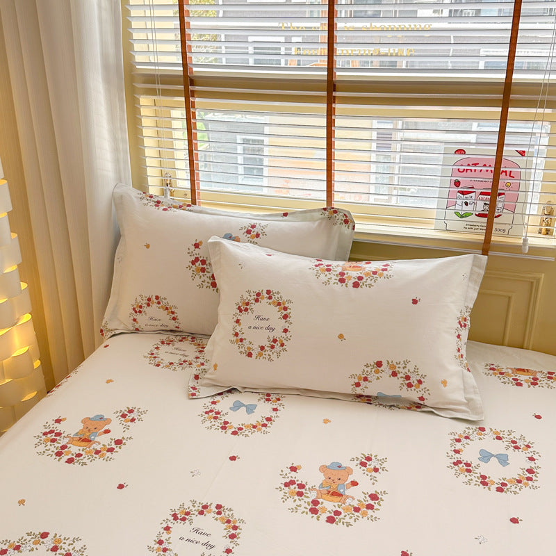 Cotton Twill Pillowcases Set - 100% Cotton, Modern Home Decor