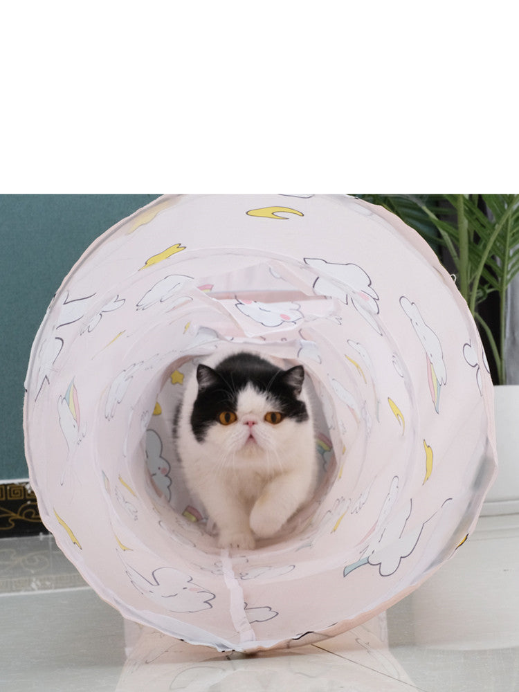 Cat Tunnel Play Toy with Multiple Variants - Durable Polyester & Steel Wire
