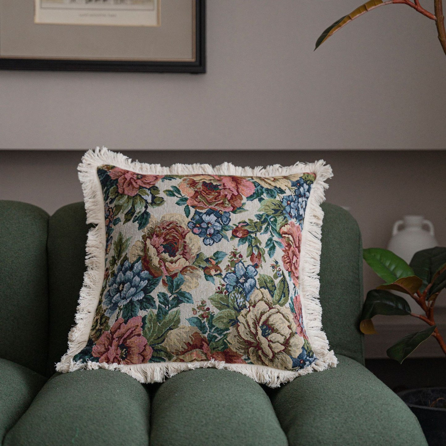 Multicolor Jacquard Sofa Pillow Cases - 45x45cm & 60x60cm Decorative Cushion Covers