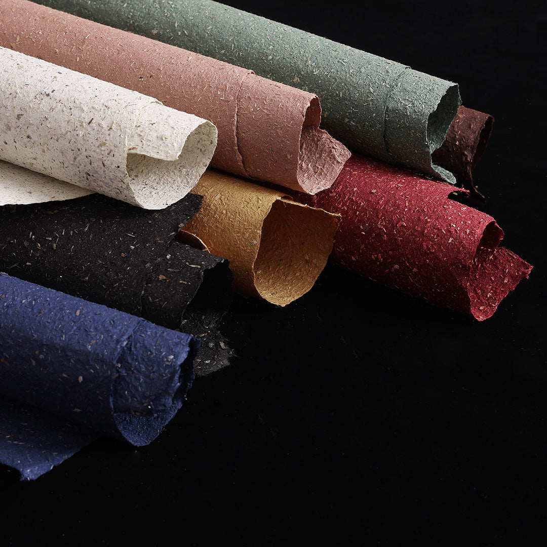 Agarwood Sawdust Handmade Wrapping Paper for Bouquets - Multiple Styles & Sizes