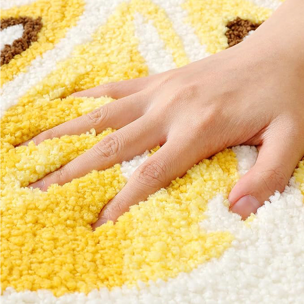 Lemon Fruit Bath Mat - Cute & Absorbent Bathroom Rug 17.7" x 31.5"