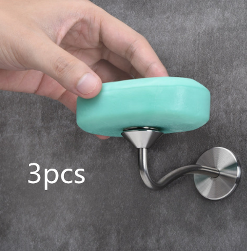 Magnetic Bathroom Soap Rack - No Drilling Stainless Steel Wall Mount Holder