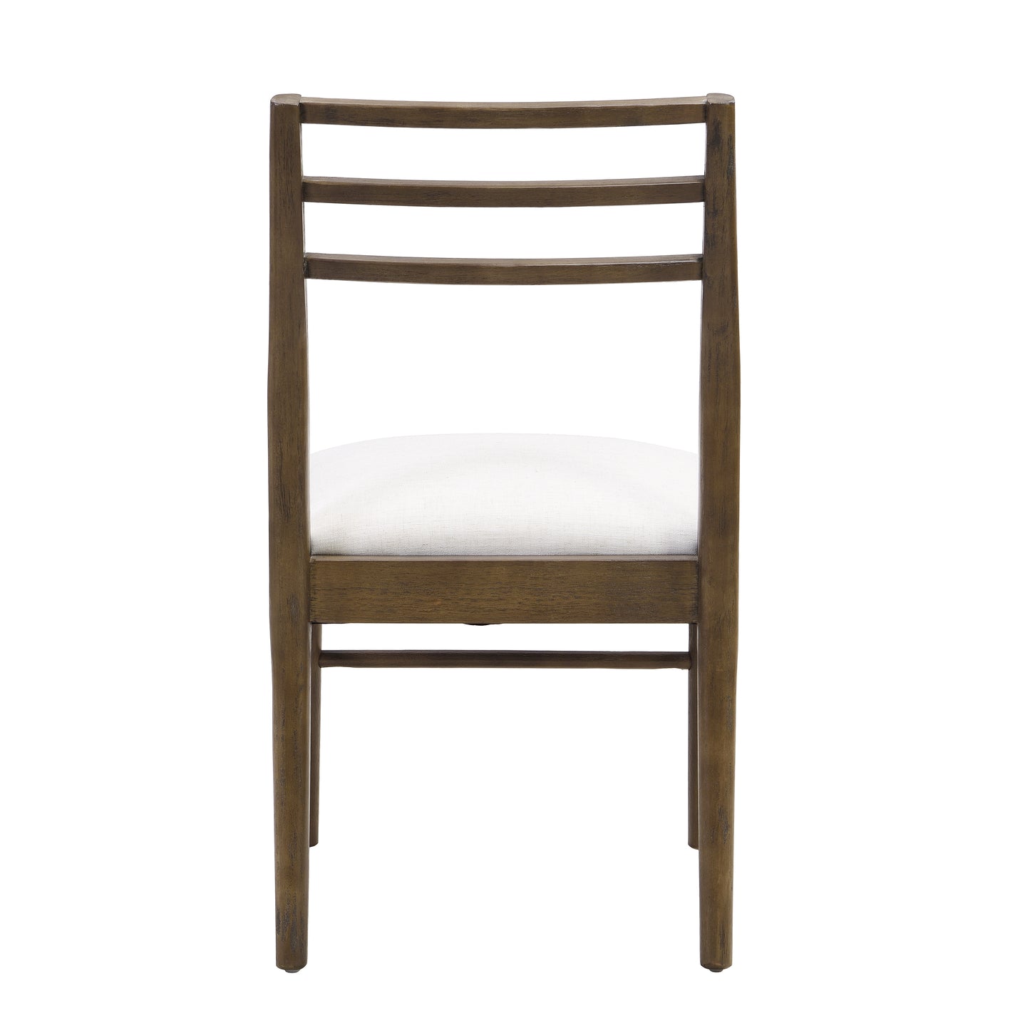 Set of 2 Beige Dining Chairs with Ladder Back Design