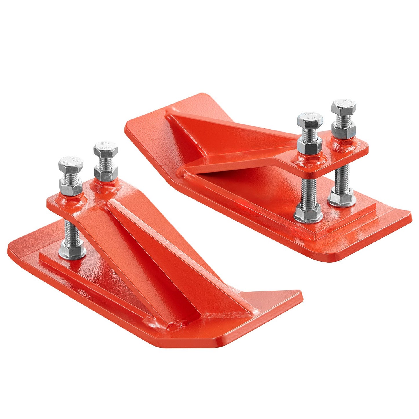 Heavy Duty Tractor Bucket Edge Protectors 2PCS - Orange Steel Guard