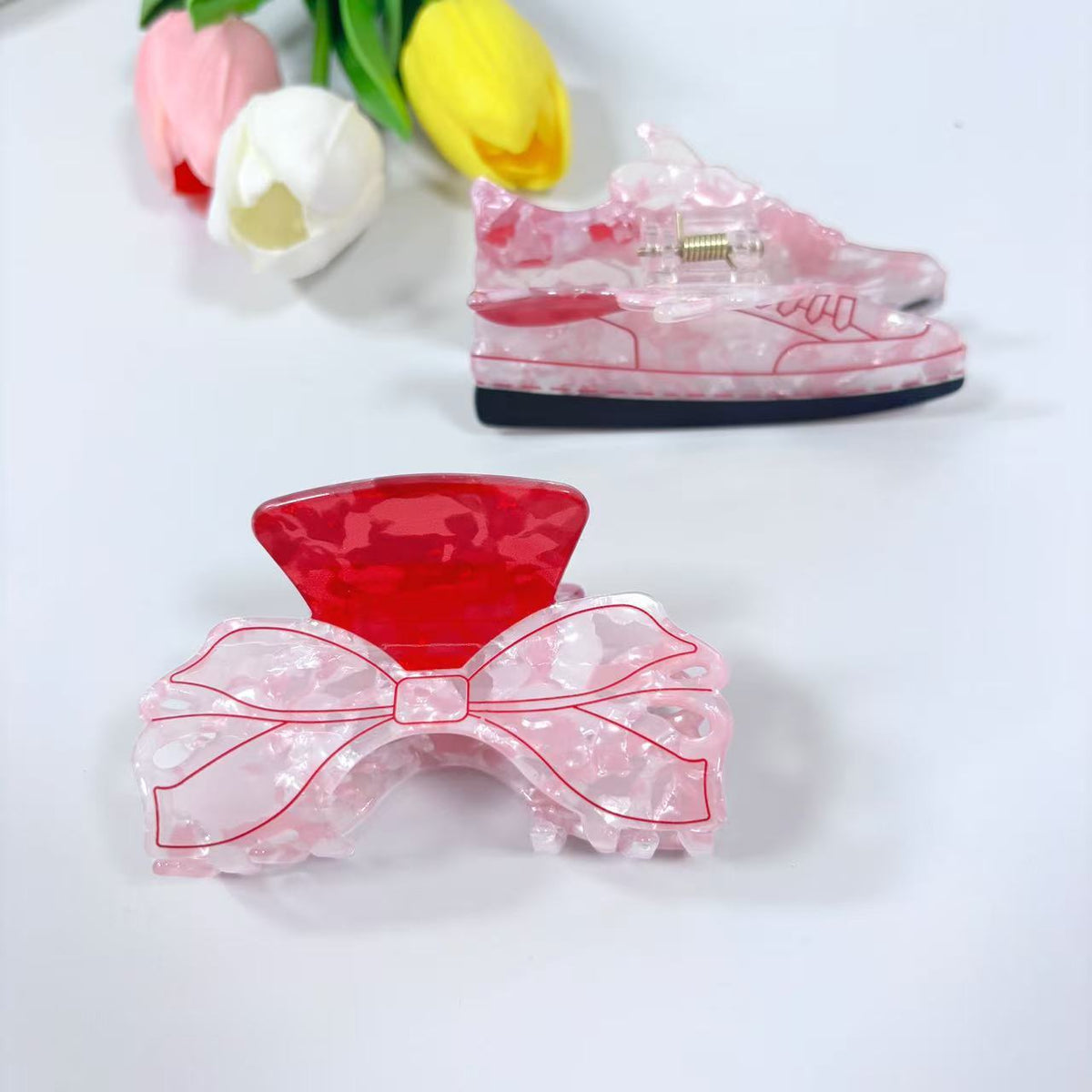 Glitter Bow Tie Hair Clip - Multiple Colors