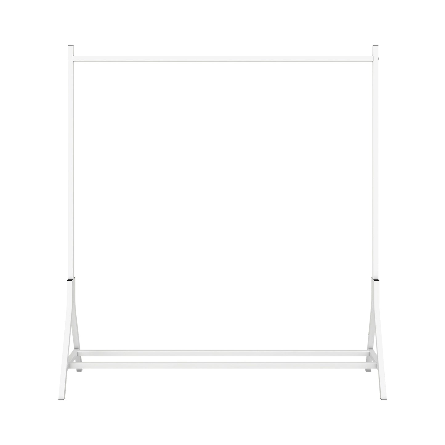 Freestanding White Garment Rack - Multi-Functional Clothing Hanger