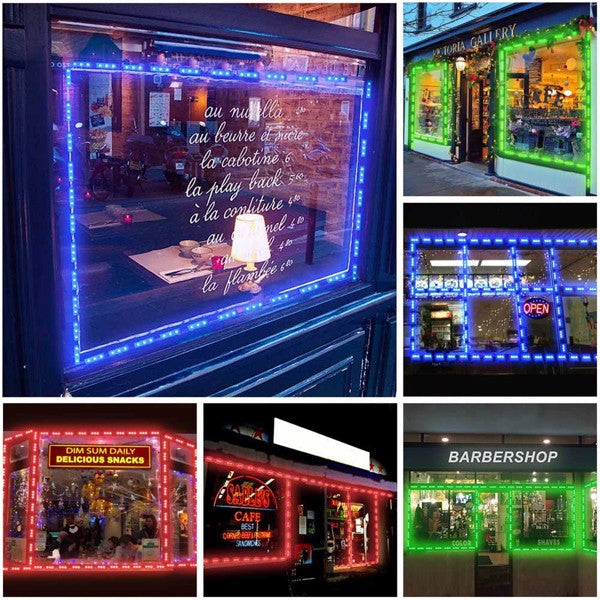 LED Spotlights with 3 Lights and 20 Modules, Outdoor Waterproof Signage Lighting