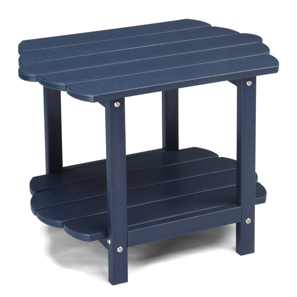2-Tier Outdoor Side Table, HDPE Adirondack Table Patio Weather