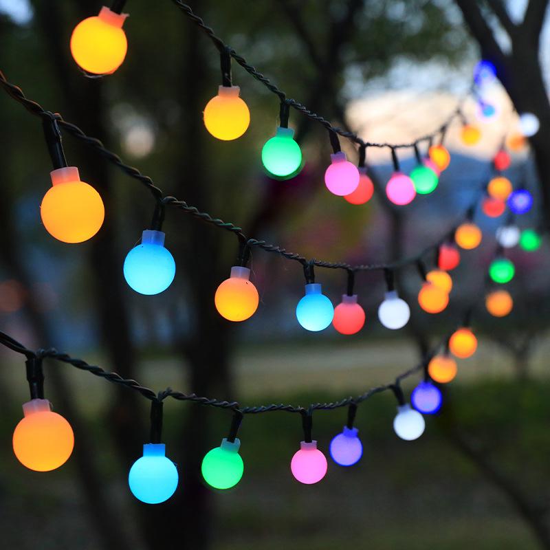 Outdoor Solar String Lights for Camping, Garden & Tent Decor - 20 Lights