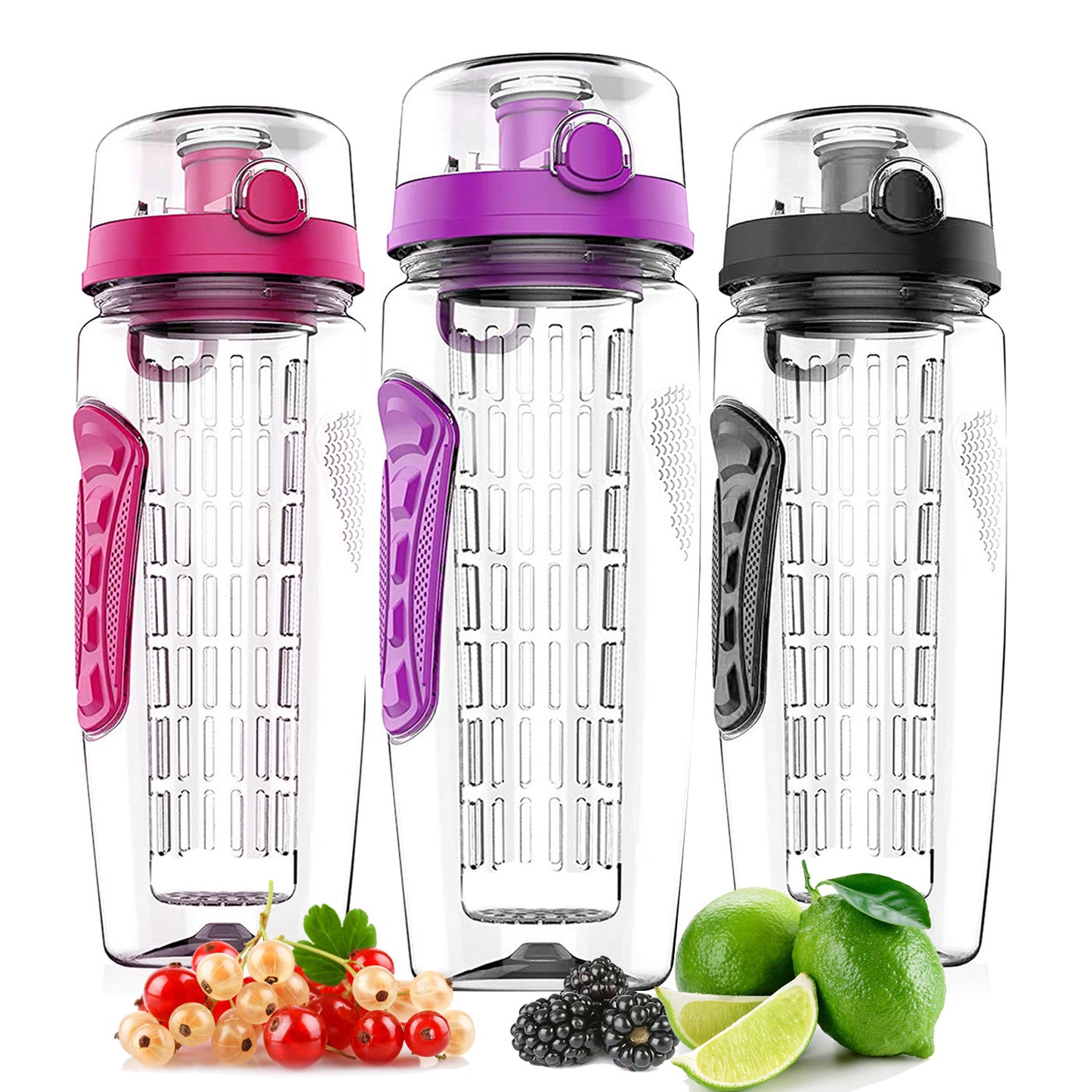Fruit Infuser Water Bottle - 32oz Portable Juice Shaker