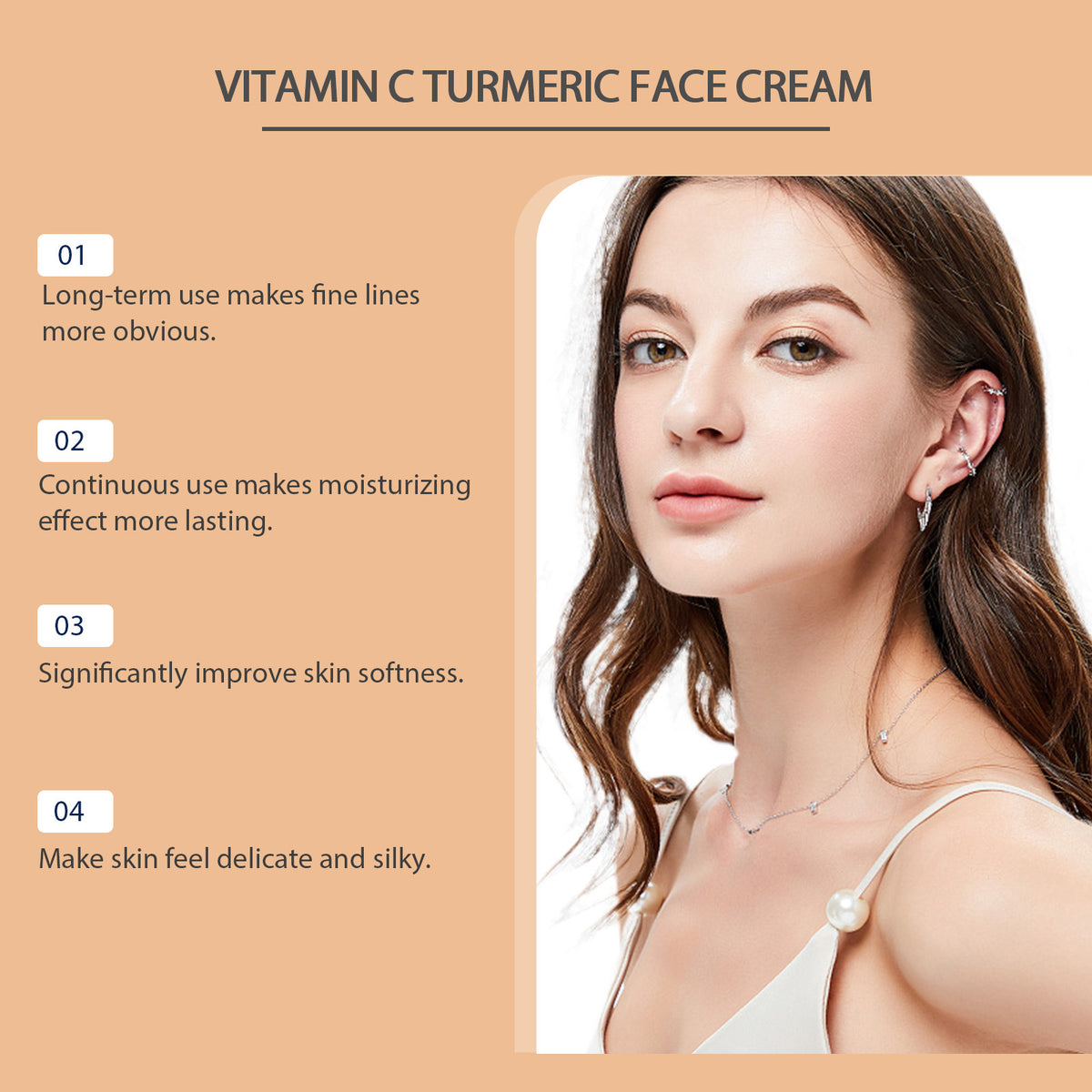 Firming Rejuvenation Neck Cream with Vitamin C & Hyaluronic Acid - 60g