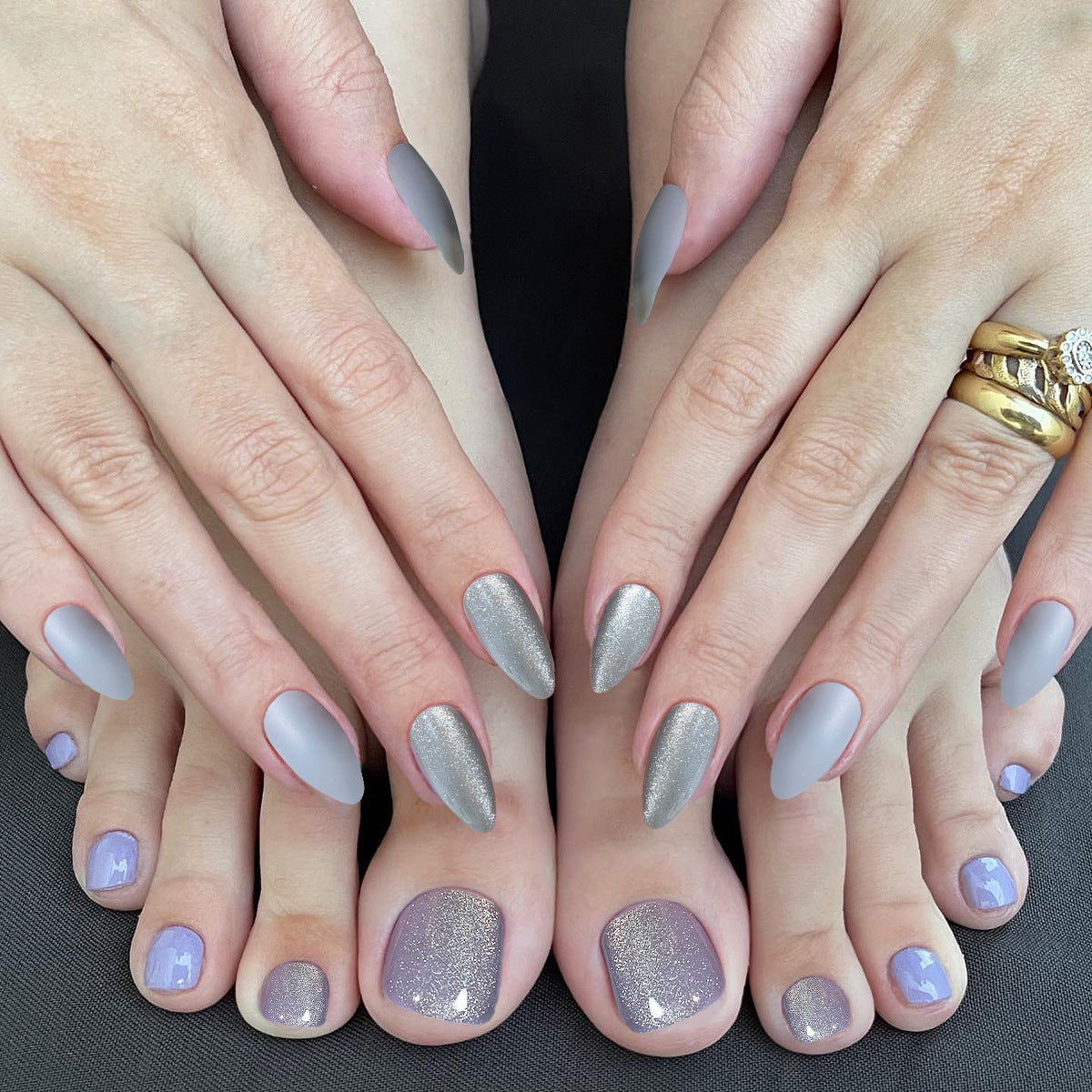 Crystal Cat's Eye Nail Art Kit - Wearable Hand & Foot Suit - Color JP047106