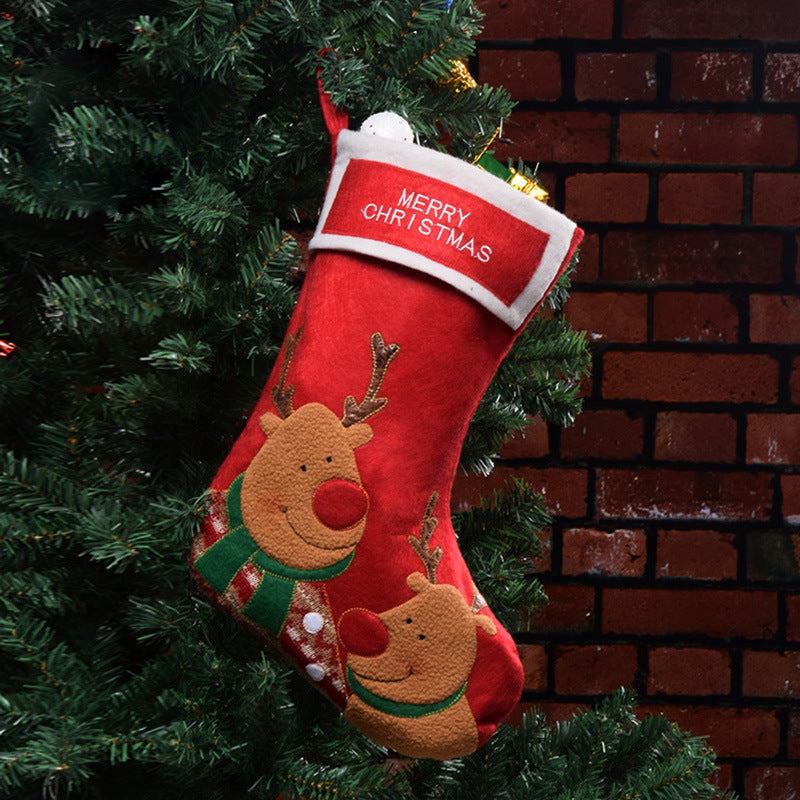 Christmas Candy Bag Snowman Socks Pendant - Festive Holiday Decoration