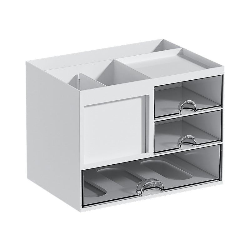 Multi-Functional Transparent Drawer Pen Holder Organizer with Dividers