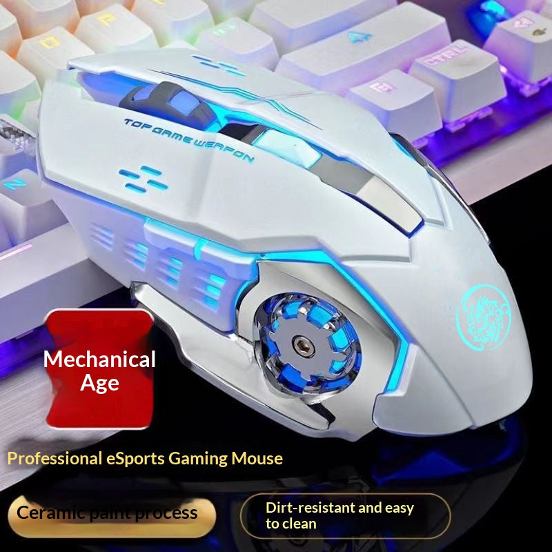 Wired & Wireless Gaming Mouse with Bluetooth Charging