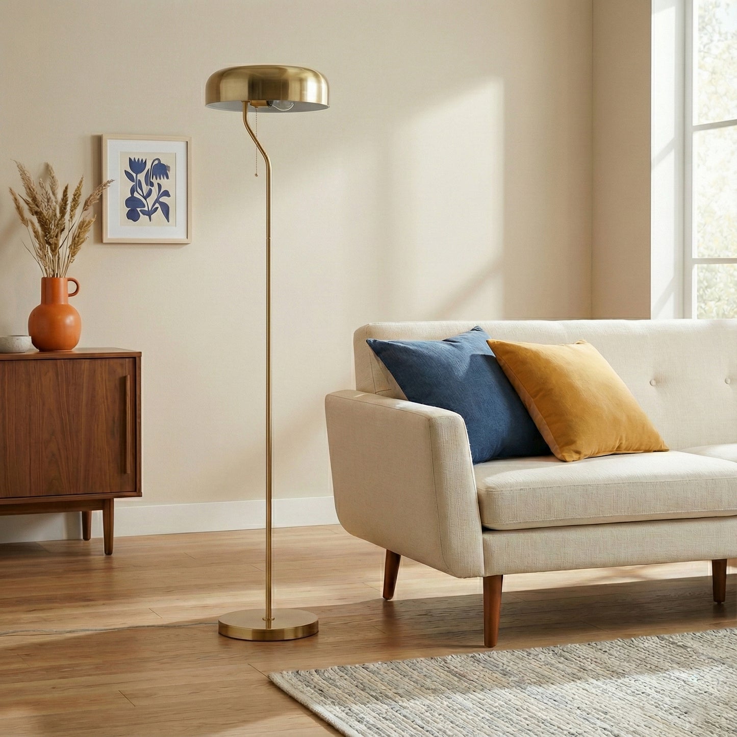 Tall Corner Floor Lamp For Living Room, Bedroom & Office Space