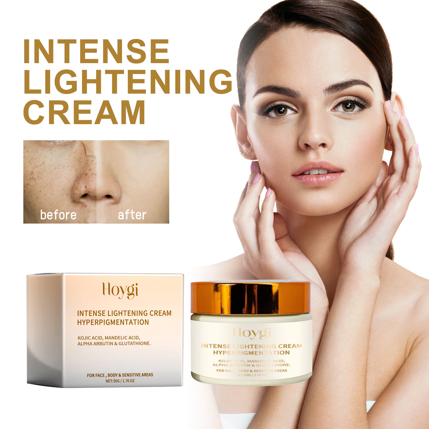 Intense Lightening Cream - Hydrating Skin Brightening Moisturizer