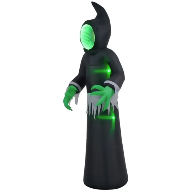 Inflatable Halloween Mirror Face Ghost with LED Lights