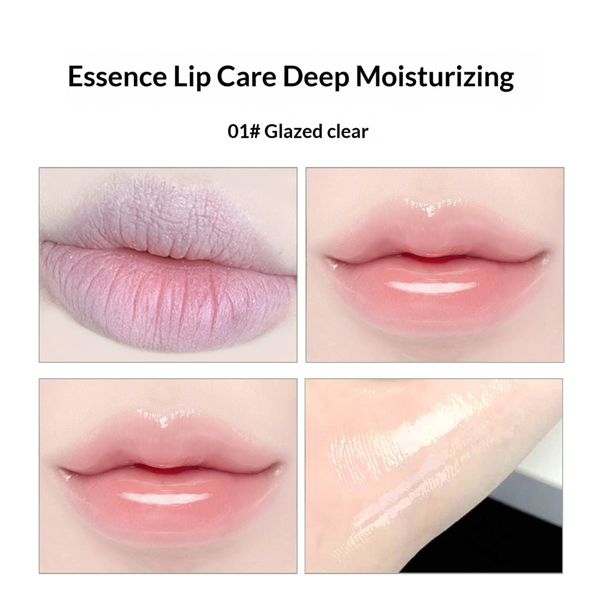 Temperature-Responsive Lip Gloss with Hydrating Nourishment - Colorless & Orange
