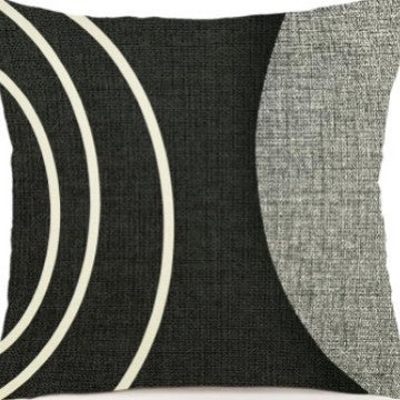 Abstract Geometric Pillow Cover Linen Sofa Cushion Case 45x45cm
