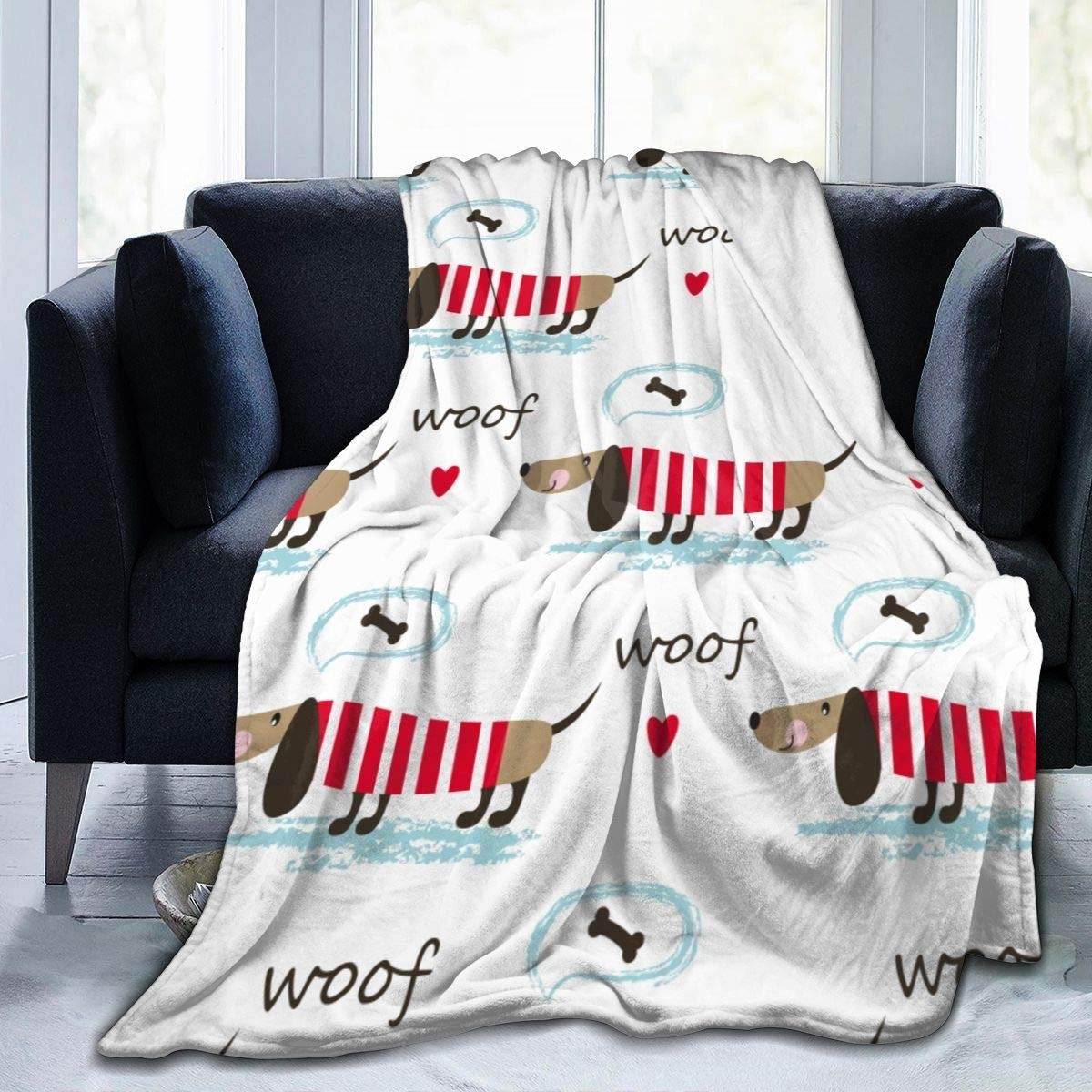 Double-Sided Flannel Sofa Blanket - Warm Modern Home Textiles