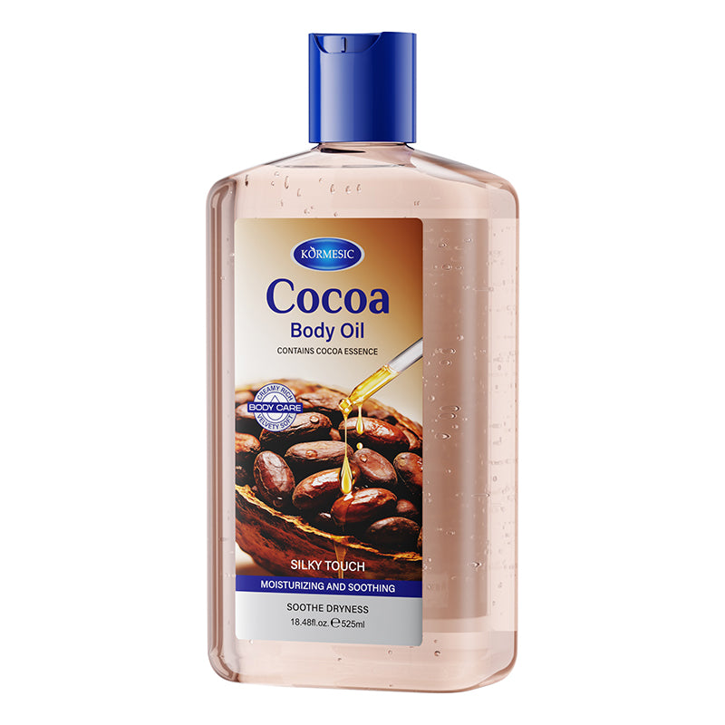 Body Oil with Rose, Coconut & Cocoa - 525ml Natural Moisturizer