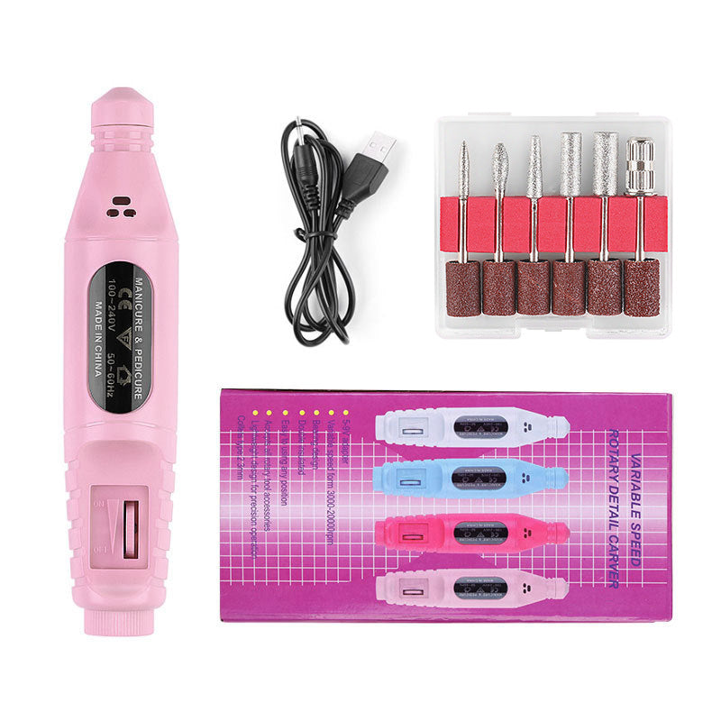 Portable USB Nail Polisher Machine - 20000 Speed