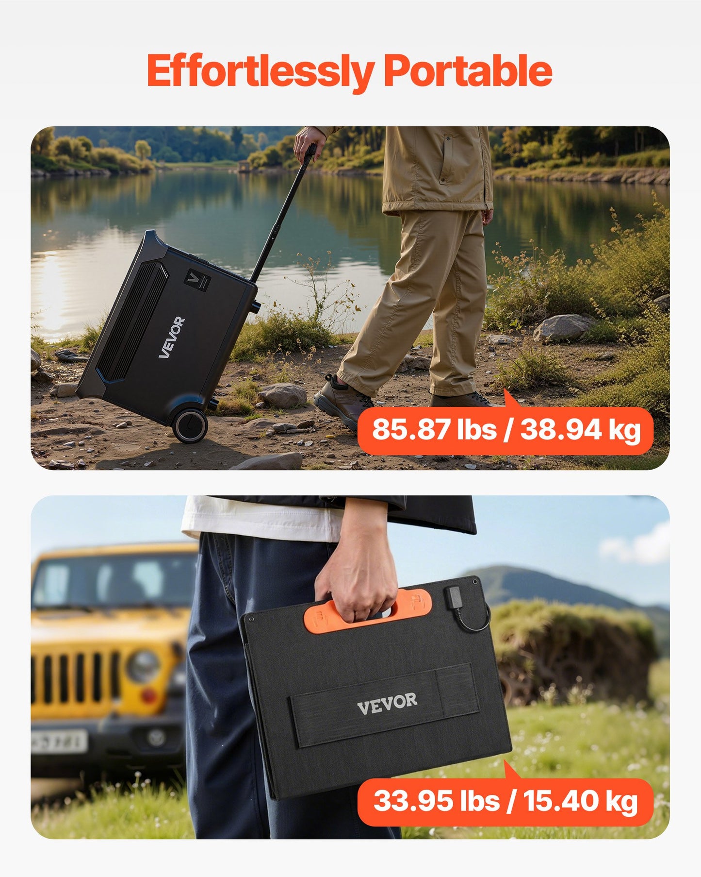 Portable Power Station with Solar Panels 3000W 3072Wh LiFePO4 Backup Generator for Home Camping