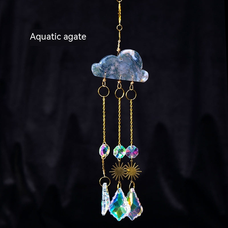 Crystal Agate Sun Catcher Wind Chimes for Home & Garden Decor - Multiple Variants