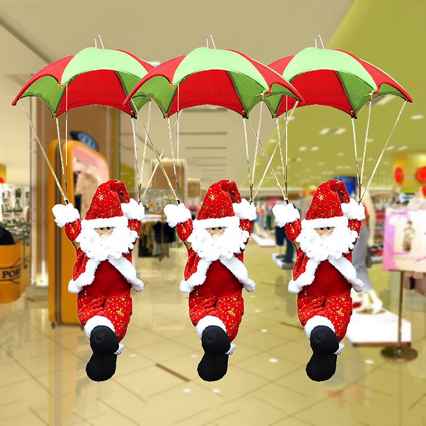 Parachute Santa Ornament - Fun Holiday Decoration for Home