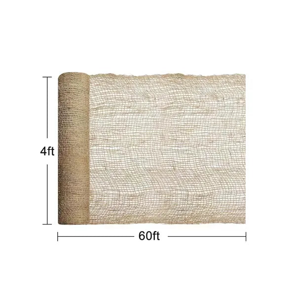 4ft x 60ft Eco-Friendly Jute Netting for Soil Protection & Landscaping