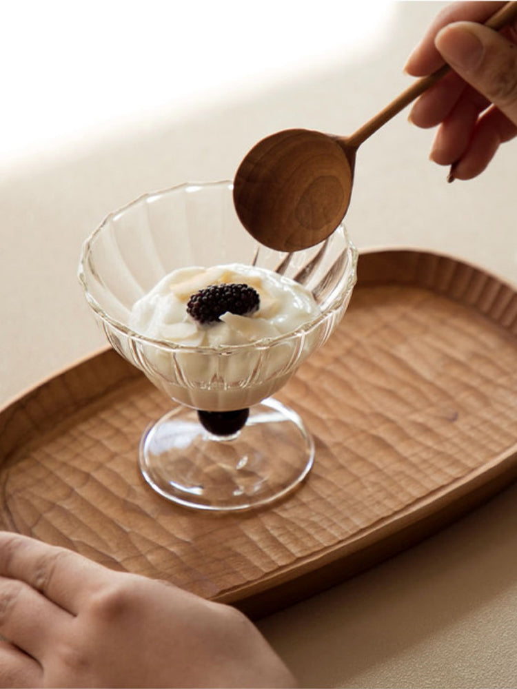 High-Temperature Resistant Glass Juice Dessert Cup - 101-200ml, Kitchen Drinkware