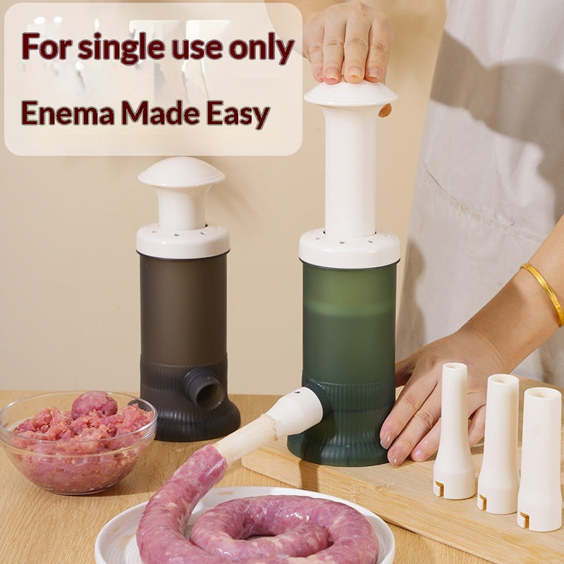 Manual Enema Machine Kit with 4 Tubes for Household Use