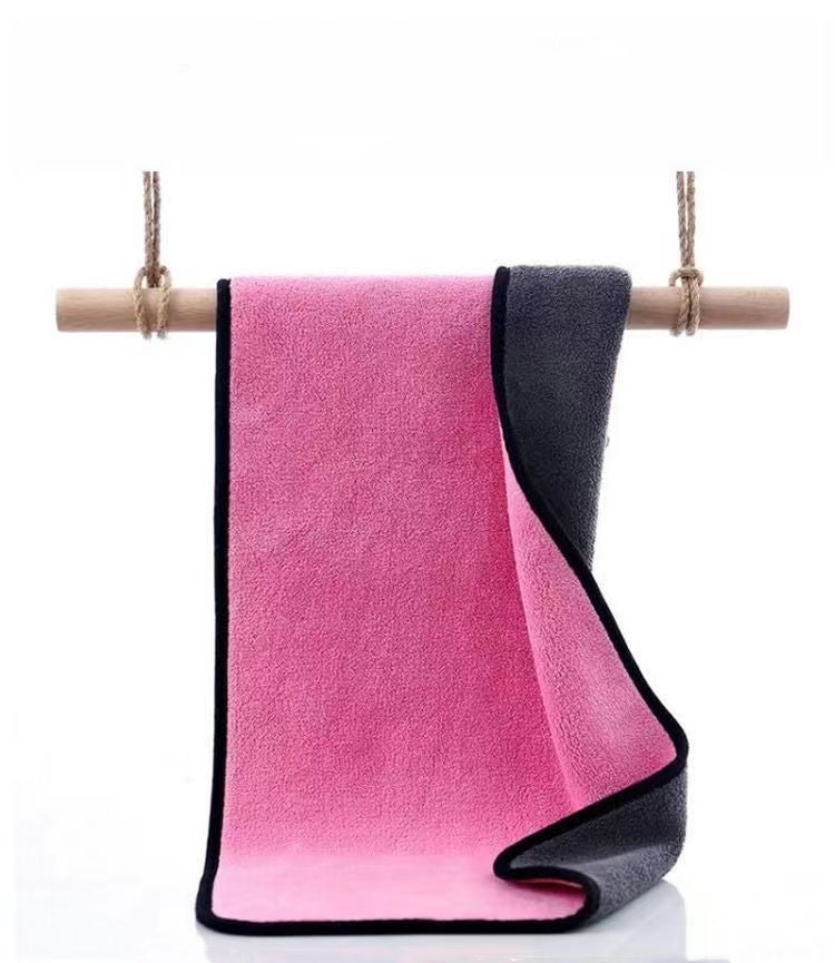 Coral Fleece Kitchen Cleaning Cloths - Multi-Color, Ultra-Fine Fiber, 400g/500g, 30x30cm/30x40cm