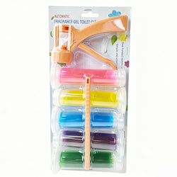 Flower Gel Toilet Cleaner Deodorizer Stamp - Natural Fragrance, Disposable, Colorful