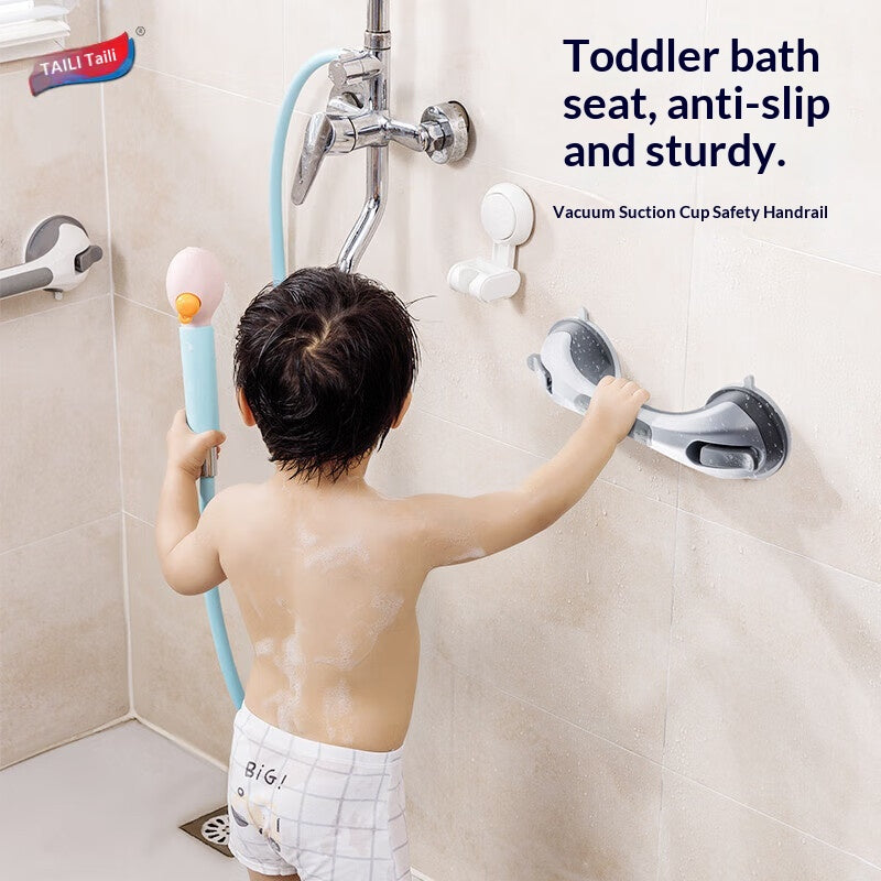 No Drill Suction Toilet Grab Bar Non-Slip Bathroom Safety Handle