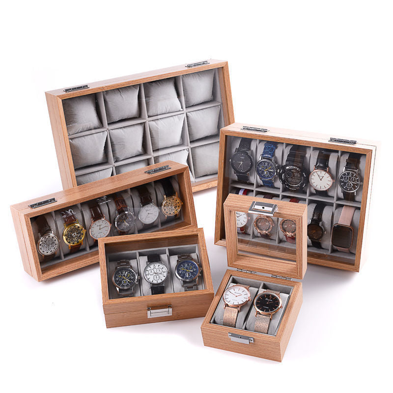 Jewelry & Watch Storage Box Glass Display Case Multiple Variants