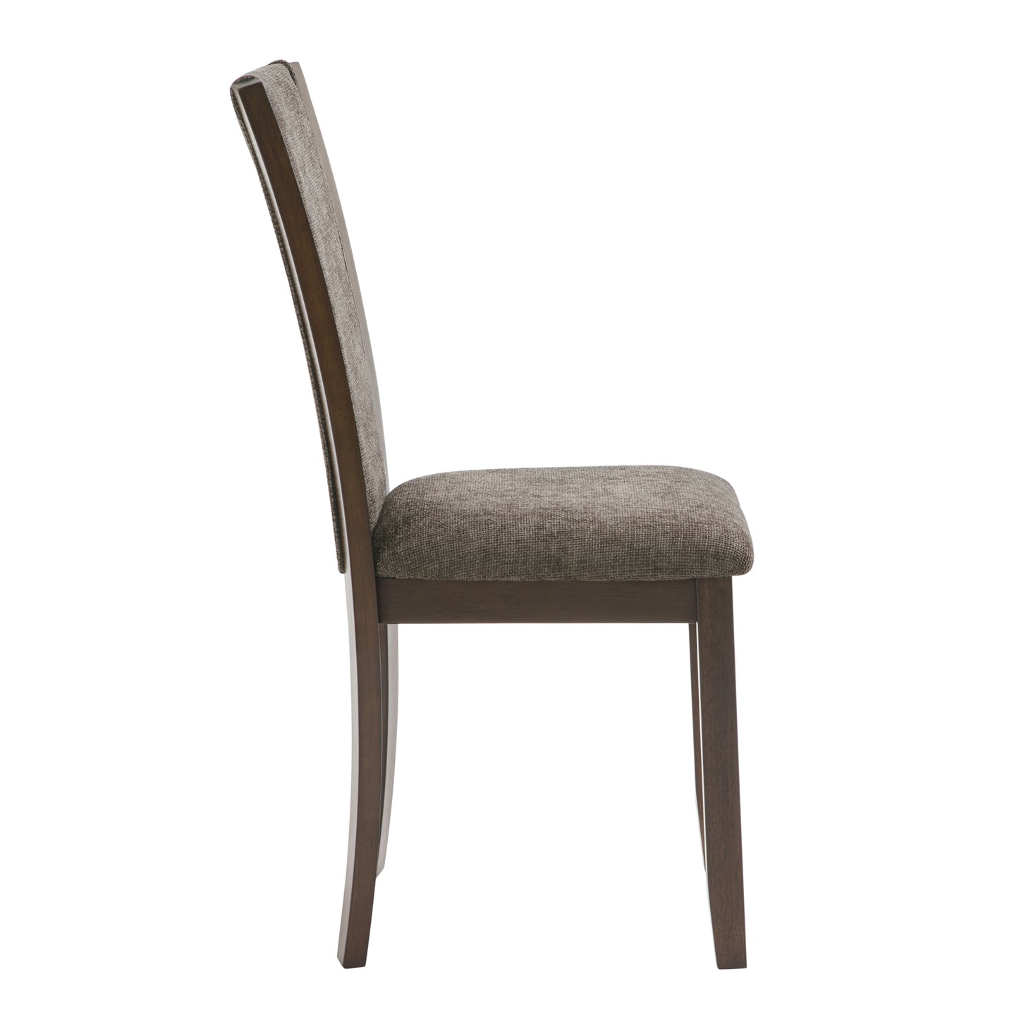 Wooden Dining Chairs Set of 4 with Padded Seats - Dark Walnut
