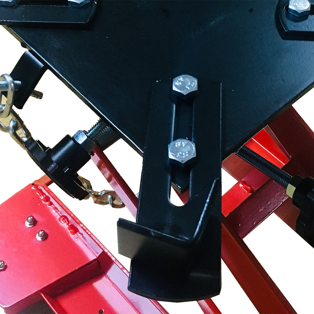 Hydraulic Transmission Jack 0.5 Ton Low Profile Steel Heavy Duty Tool - Red