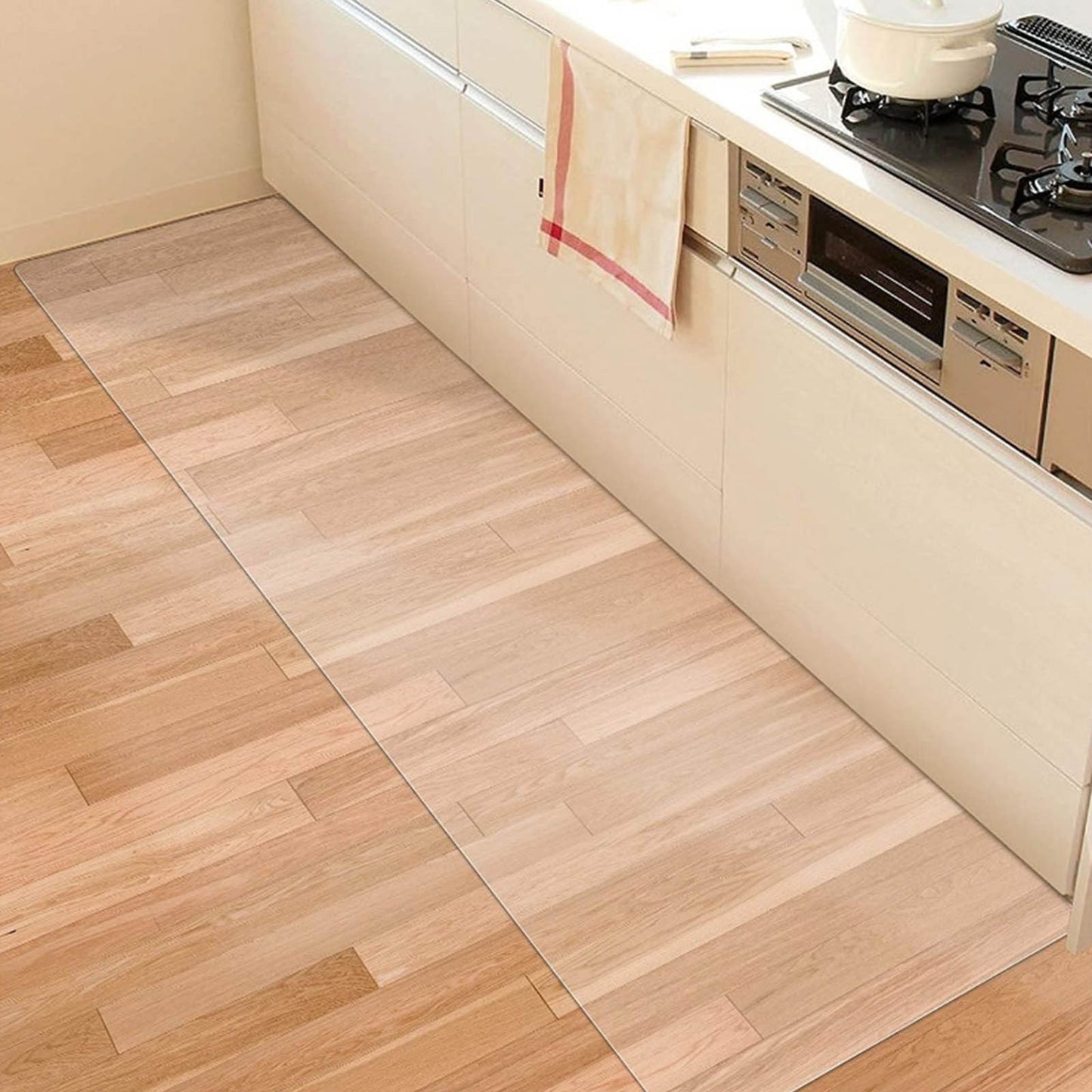 Frosted PVC Floor Mat - Waterproof Anti-Slip Kitchen Protector