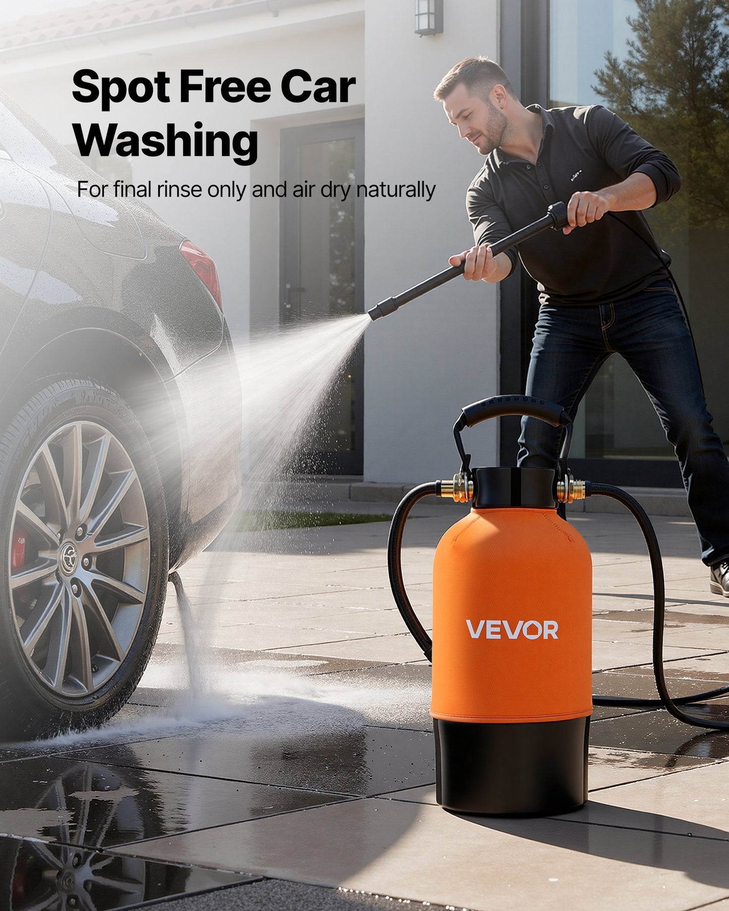 Deionized Water System for Car Wash with 5L Resin & TDS Meter - Spot-Free Finish