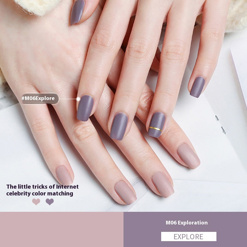 Durable Nail Polish - Waterproof, Quick-Drying, Frosted & Matte Styles