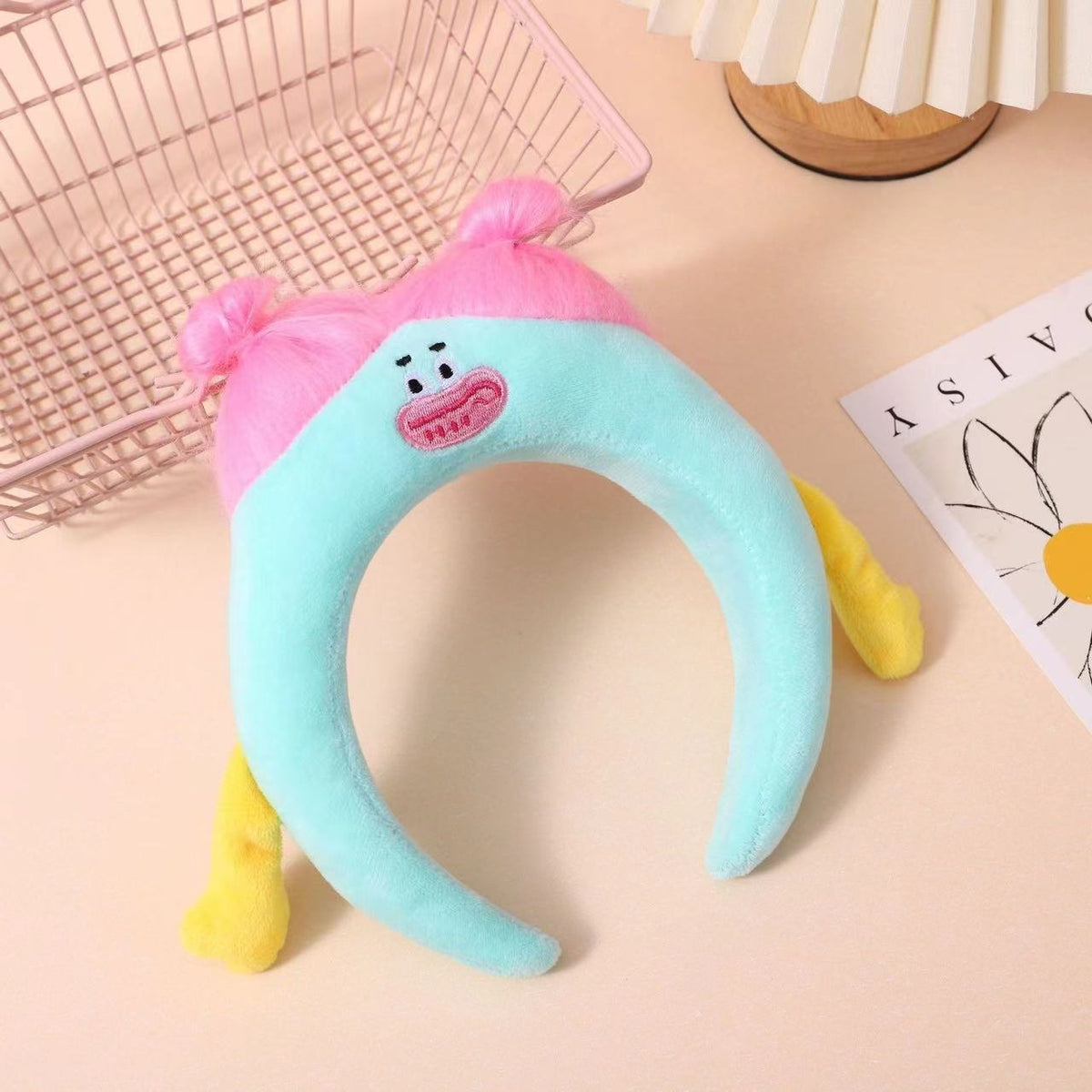 Plush Doll Hair Band Handmade Hair Accessory for Kids and Adults