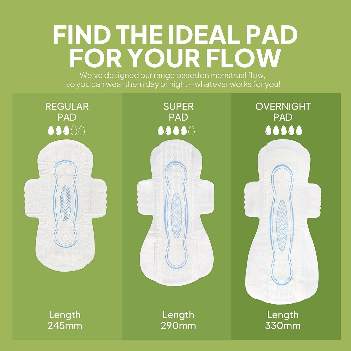 Ultra Thin Pads for Women with Wings - Heavy Flow Protection