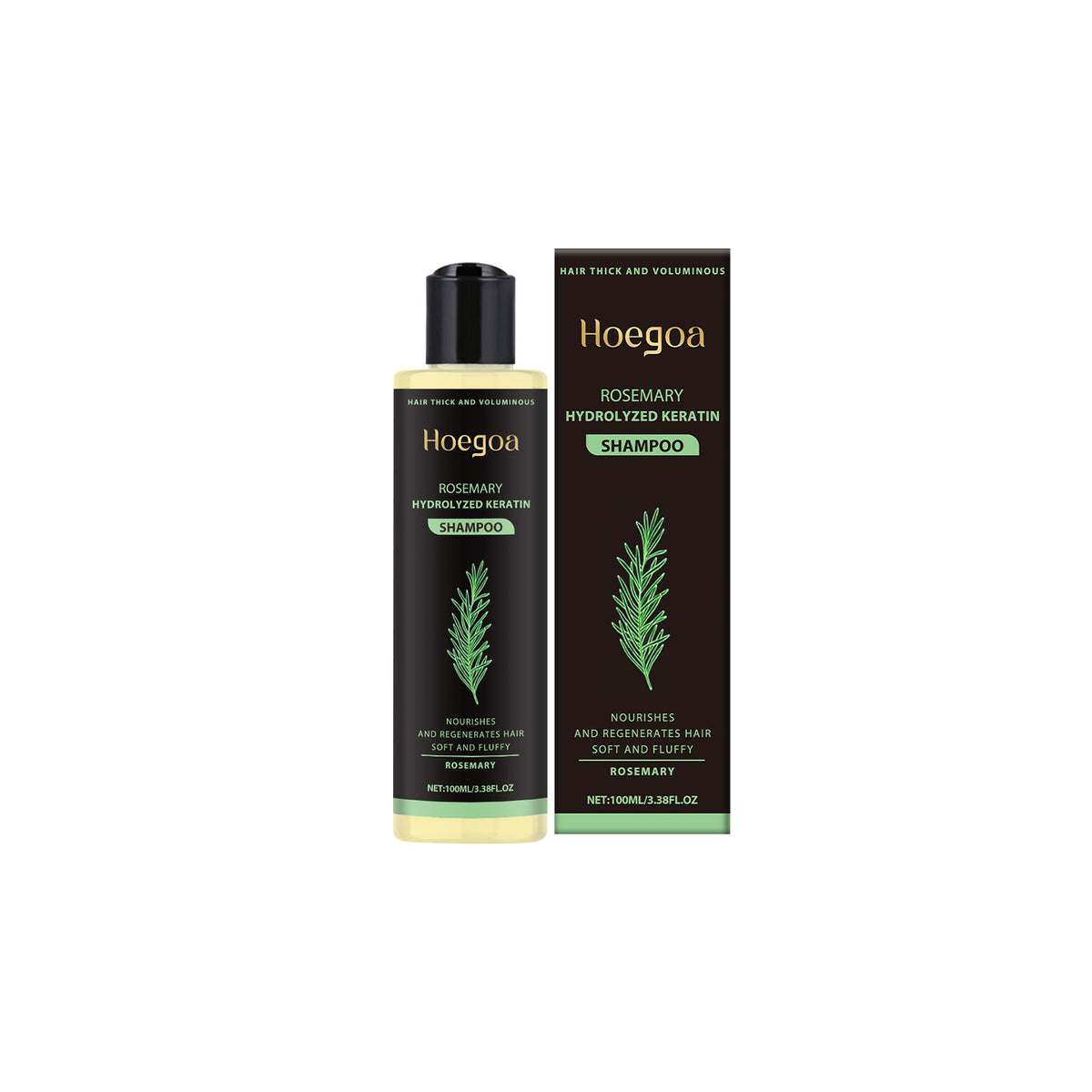 Rosemary Thickening Shampoo 100ml - Volume & Keratin Hair Care