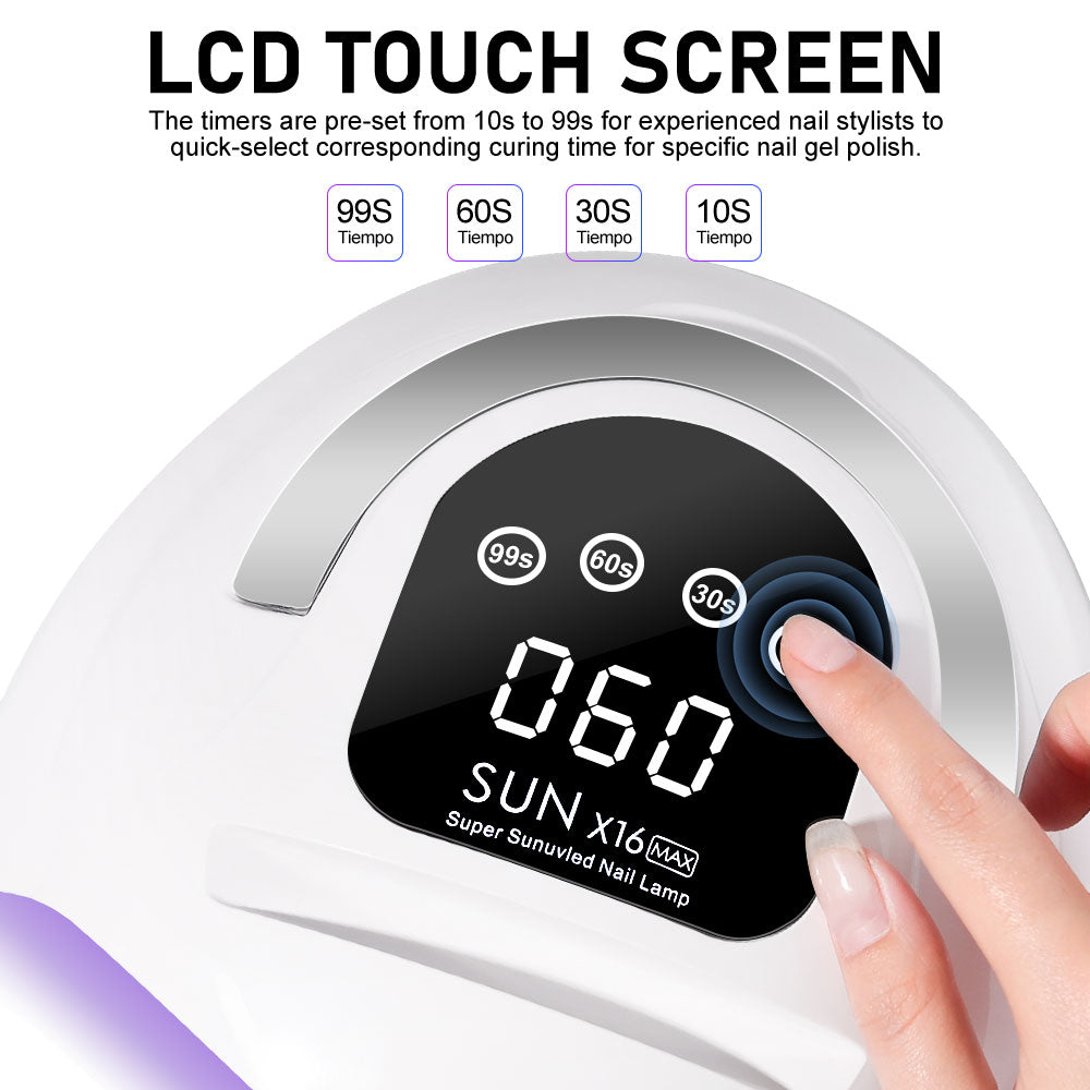 Professional LED Nail Lamp for Gel Polish - High-Speed Dryer with Auto Sensor