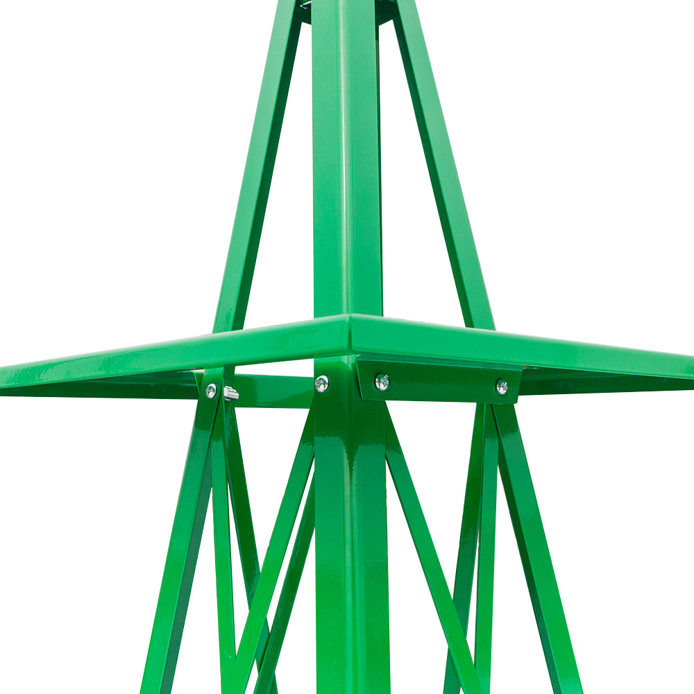 8FT Weather-Resistant Garden Windmill with Steel Frame for Lawn Decor